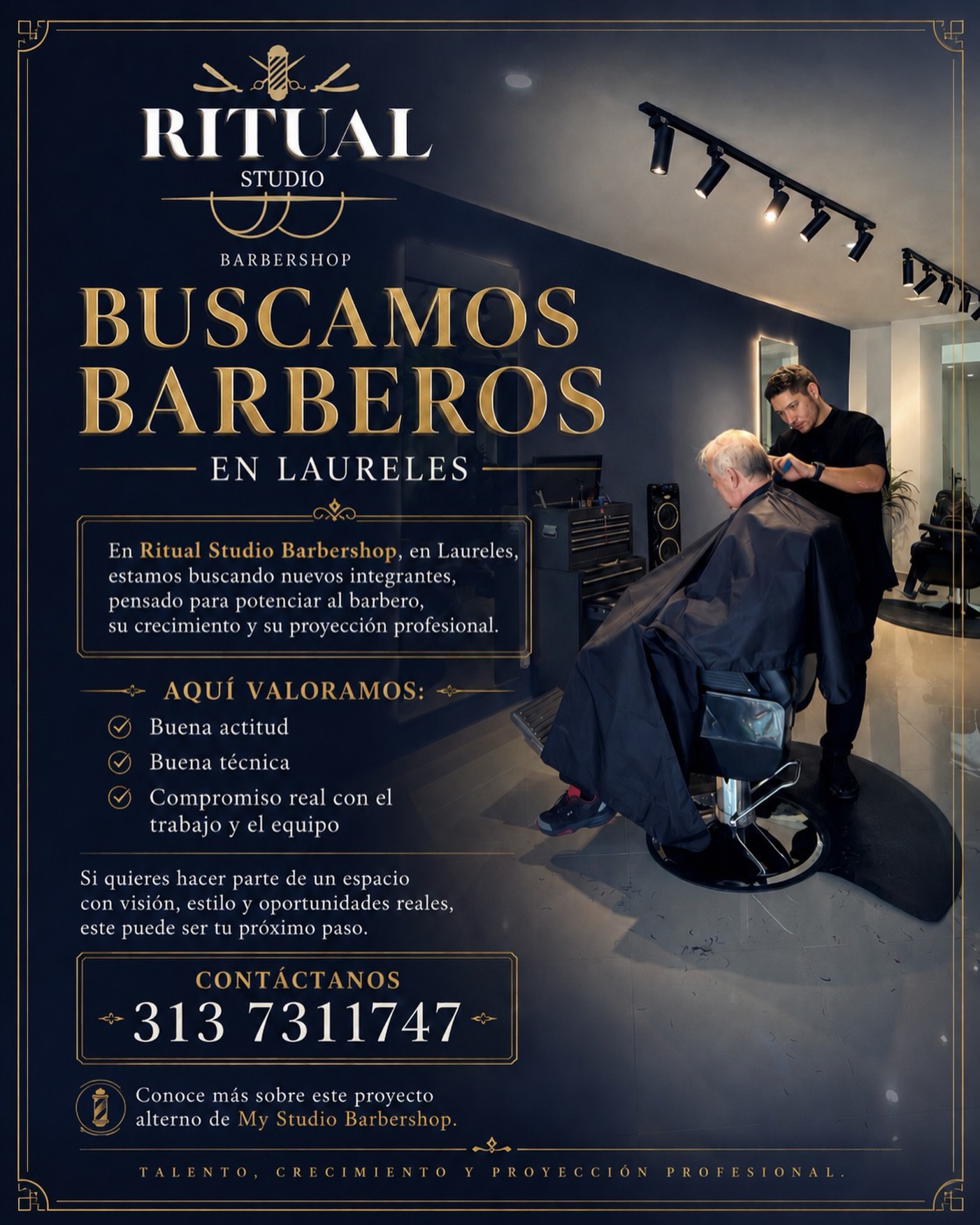 Ambiente premium de Ritual Studio Barbershop